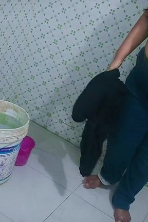 Shower in Public Toilet, Look How Big Is My Tits, Ass &amp; Pussy