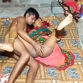 Brother-in-law stripped sister-in-law and fucked her. Indian Desi style fucking video