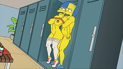 Marge And Bart In The Gym XXX Parody