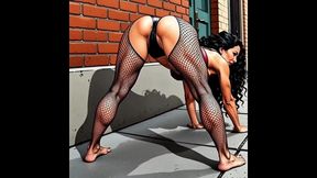 Casting for a 40-year-old Sexy Slut. Cartoon. MILF Black Stockings