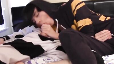 Emo Aaron Aurora Fucking k in Costume before Cumshot