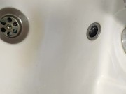 The toilet is busy. Went to the bathroom to pee