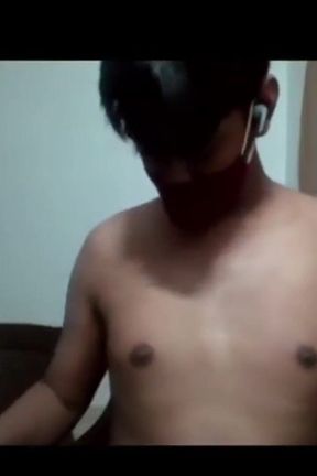 Nude Indian Guy Jerks off Squeezing His His Perky Nipples