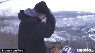 BROMO - Fit snowboarder takes big dick bareback