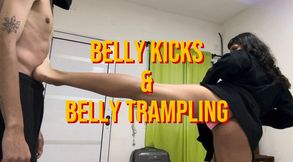 BELLY KICKS & BELLY TRAMPLING 🦶🏽💥