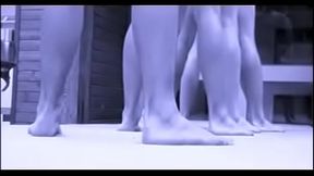 Naked gymnasts