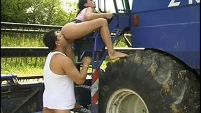 in the field with the farmer i get my beautiful little ass fucked
