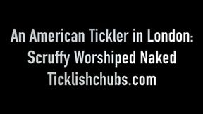 An American Tickler in London: Scruffy Worshiped Naked