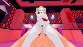 You POV fuck Harley Quinn in a sex dungeon, rides your dick cowgirl until you cum inside her pussy. DC comics Hentai