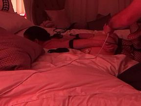 Tinder Date In The Red Room - Handcuffed And Bound Trained With The Neon Wand