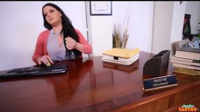 the lesbian lawyer! angelina castro & karen fisher bang in the office!