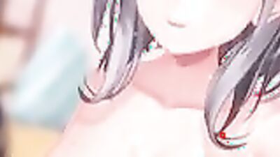 Watch this mature cartoon babe caress her huge tits in gentle delight