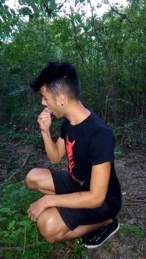 Eating Own Cum From Glass