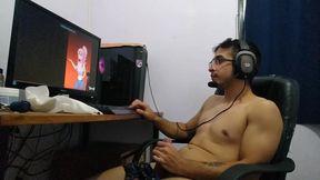 Muscular man destroyed by thick gay milk cumshot