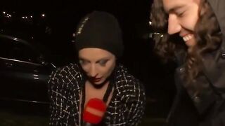Teenage Vixens In Public" or "Outdoors Fellatio Fiesta", both are suitable as they incorporate public setting with teenagers (vixens) in outdoor park giving blowjob to strangers/actors
