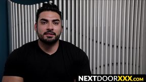 NextDoorXXX.com - Jock begs for a raw fuck from his muscular lover