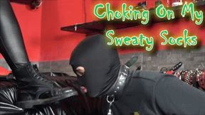 MISTRESS GAIA - CHOKING ON MY SWEATY SOCKS - HD