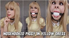 Pinkieneko - Nosehooked Piggy in Yellow Dress (fullHD)