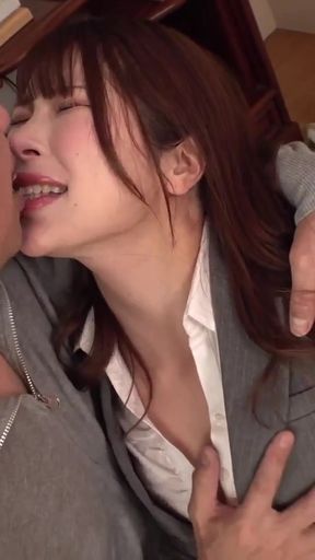 Miu Arioka - My Pantyhose-Obsessed Stepfather   Clip 2