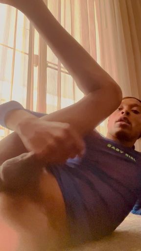 Watch Me Stroke My Cock in My Hotel Window (caught)