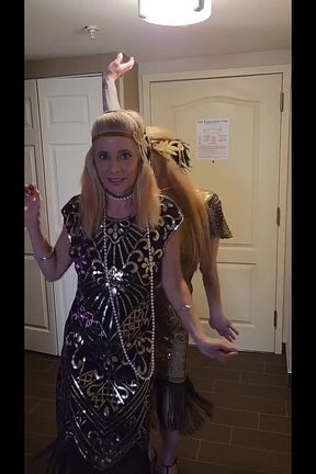 Sexy Lesbian Flappers Starring Xtrarenee and Dawn Layla