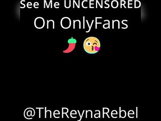 Chubby MILF Reyna Rebel Fucks herself Deep with Bad Dragon Sex-toy, Squirting Moaning [OF Preview]