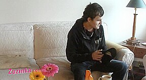 Zuzinka plays with shy guy on casting