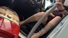 Miele Sucking Dirty Shoes Leather Seats Maid Fantasy POV