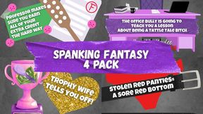 Spanking 4 Pack 3 - A Naughty Kaylee Audio Bundle
