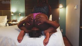 (Pt 2) Chocolate juicy ass all over your face while I stroke BBC