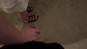 surprised by a hard cock while doing laundry in the basement 🍆