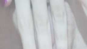 Shy girl exploring her pussy