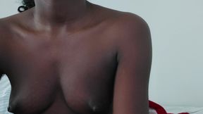 Teen plays with boobs