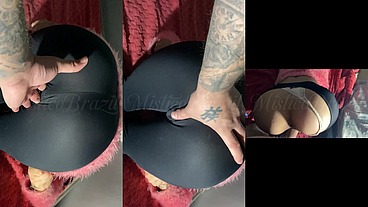 Fiquei com tanto tesão que rasguei a legging dessa safada pra poder meter a rola grossa