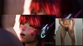 Overwach Dva fucks rich in various positions