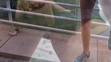 Public extreme milf show her tight pussy