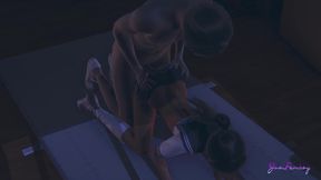 Yaoi Femboy - POV Simon Gets Fucked in the Gym Storage Room