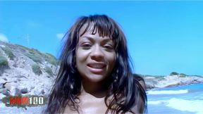 Dunia-montenegro: Hot Latin Babe Strpping and Showing Her Big Pussy