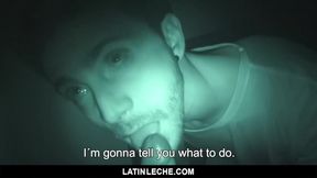 LatinLeche - Heterosexual Dude Deep Throating my Meatpipe in Night Vision