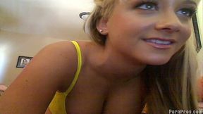 Webcam cutie Briana Blair exposes her DDies.