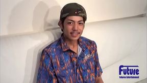 膨張率No.1！！今風男子が初登場！！カメラの前でデカマラを見せつけ大量発射！！