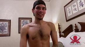 Jordan C jacks the cum out of his cock