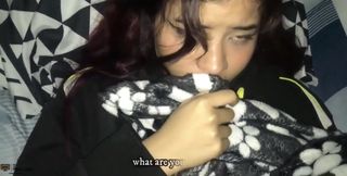 Petite Latina Naked in Her Room Gives Me Some Delicious Blowjobs and Swallows the Cum-pov