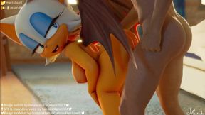 Voluptuous Rouge Bat Havin' Fun Sex