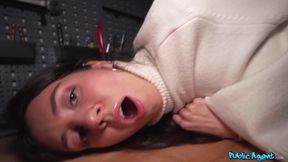 Public Porn (Full Scene) 28yrs petite Russian housecleaner with small ass and pussy lips that grip