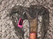 Masturbation Where I Found My Wifes Dirty Panties To Sniff, Taste, Cum On & Clean Up