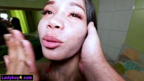 Innocent Asian femboy teen anal fucking