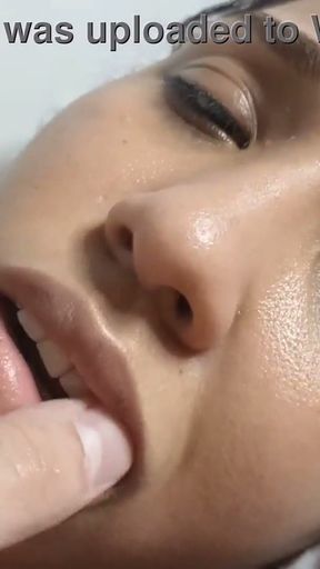 my 26 year old wife is very good busty brunette with big ass teen amateur hot video shoving my big dick into her pussy   Clip 1