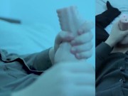 POV: Teen In Suit Fucks Fleshlight Until He Cums