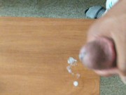 Cumming on the coffee table